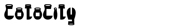 CotoCity font preview
